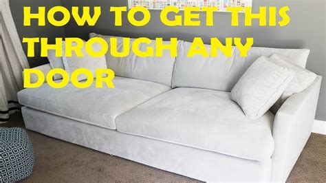fitting sofa through narrow doorway